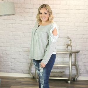 Heather Lace Top